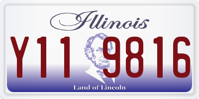 IL license plate Y119816