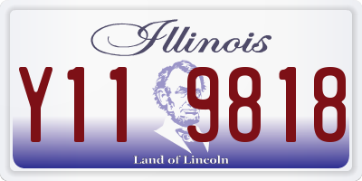 IL license plate Y119818