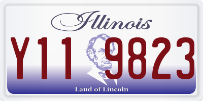 IL license plate Y119823