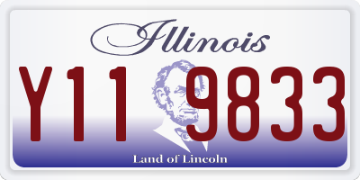 IL license plate Y119833