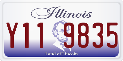 IL license plate Y119835
