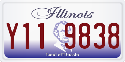 IL license plate Y119838