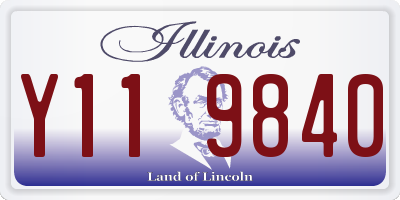 IL license plate Y119840