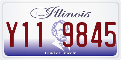 IL license plate Y119845
