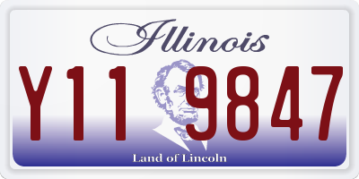 IL license plate Y119847