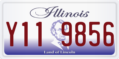 IL license plate Y119856