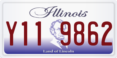 IL license plate Y119862
