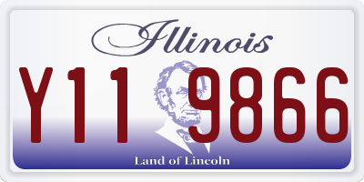 IL license plate Y119866