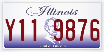 IL license plate Y119876