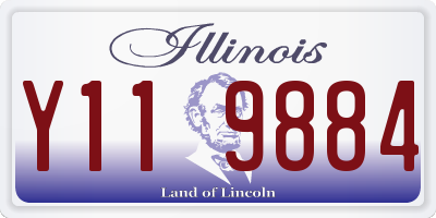 IL license plate Y119884