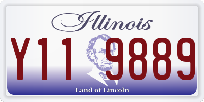 IL license plate Y119889