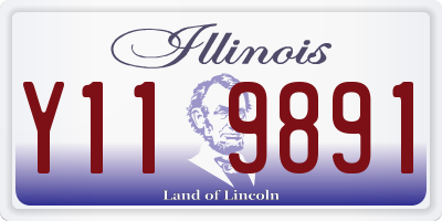 IL license plate Y119891