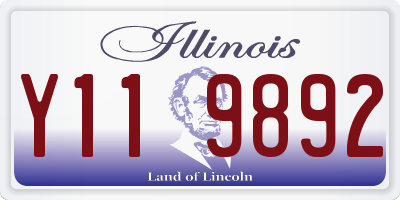 IL license plate Y119892