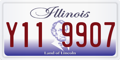 IL license plate Y119907