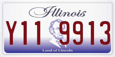 IL license plate Y119913