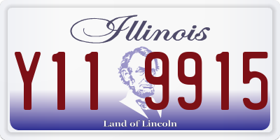IL license plate Y119915