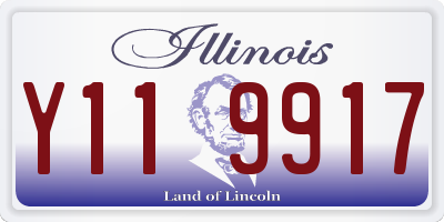 IL license plate Y119917