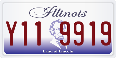 IL license plate Y119919