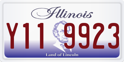 IL license plate Y119923
