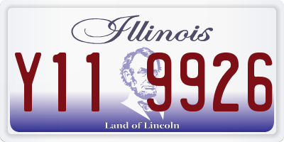IL license plate Y119926