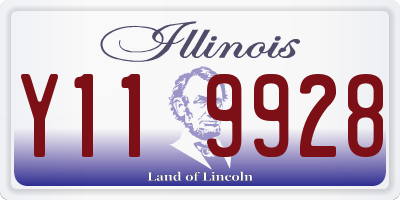 IL license plate Y119928