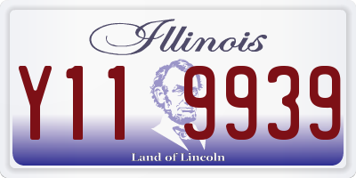 IL license plate Y119939