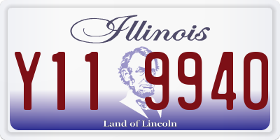 IL license plate Y119940