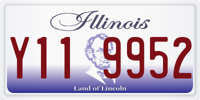 IL license plate Y119952