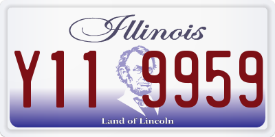 IL license plate Y119959