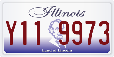 IL license plate Y119973
