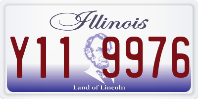 IL license plate Y119976