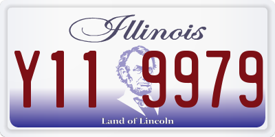 IL license plate Y119979
