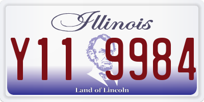 IL license plate Y119984