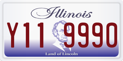 IL license plate Y119990