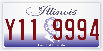 IL license plate Y119994