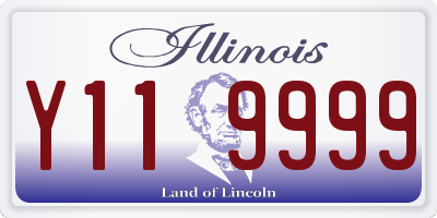 IL license plate Y119999