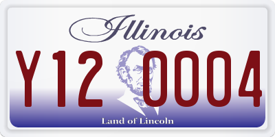 IL license plate Y120004