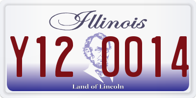 IL license plate Y120014