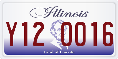 IL license plate Y120016