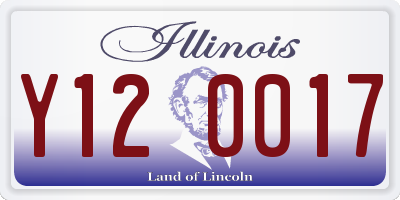 IL license plate Y120017