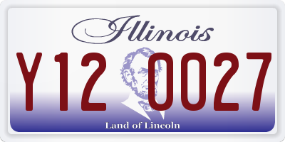 IL license plate Y120027