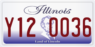 IL license plate Y120036