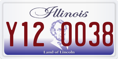 IL license plate Y120038
