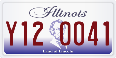 IL license plate Y120041