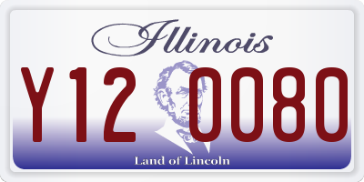IL license plate Y120080