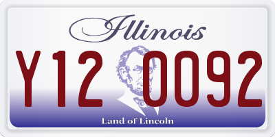 IL license plate Y120092