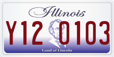 IL license plate Y120103
