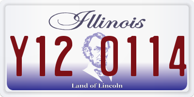 IL license plate Y120114