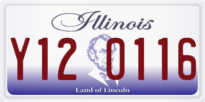 IL license plate Y120116