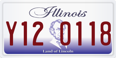 IL license plate Y120118